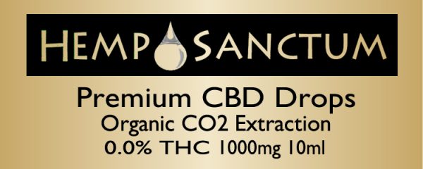 Premium CBD drops organic cbd 1000mg 10ml Label