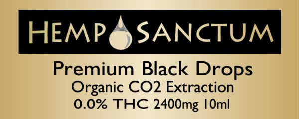 Premium Black Drops (0.0%) THC | 2400mg 10 ml label